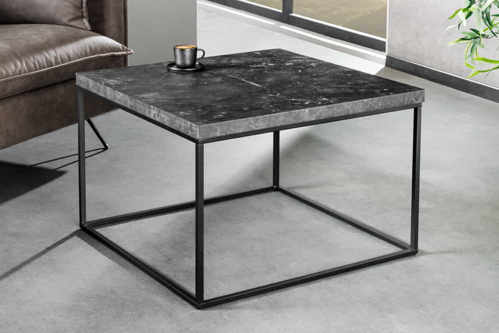 Moderner Couchtisch ARCHITECTURE 60cm graphit Metallgestell