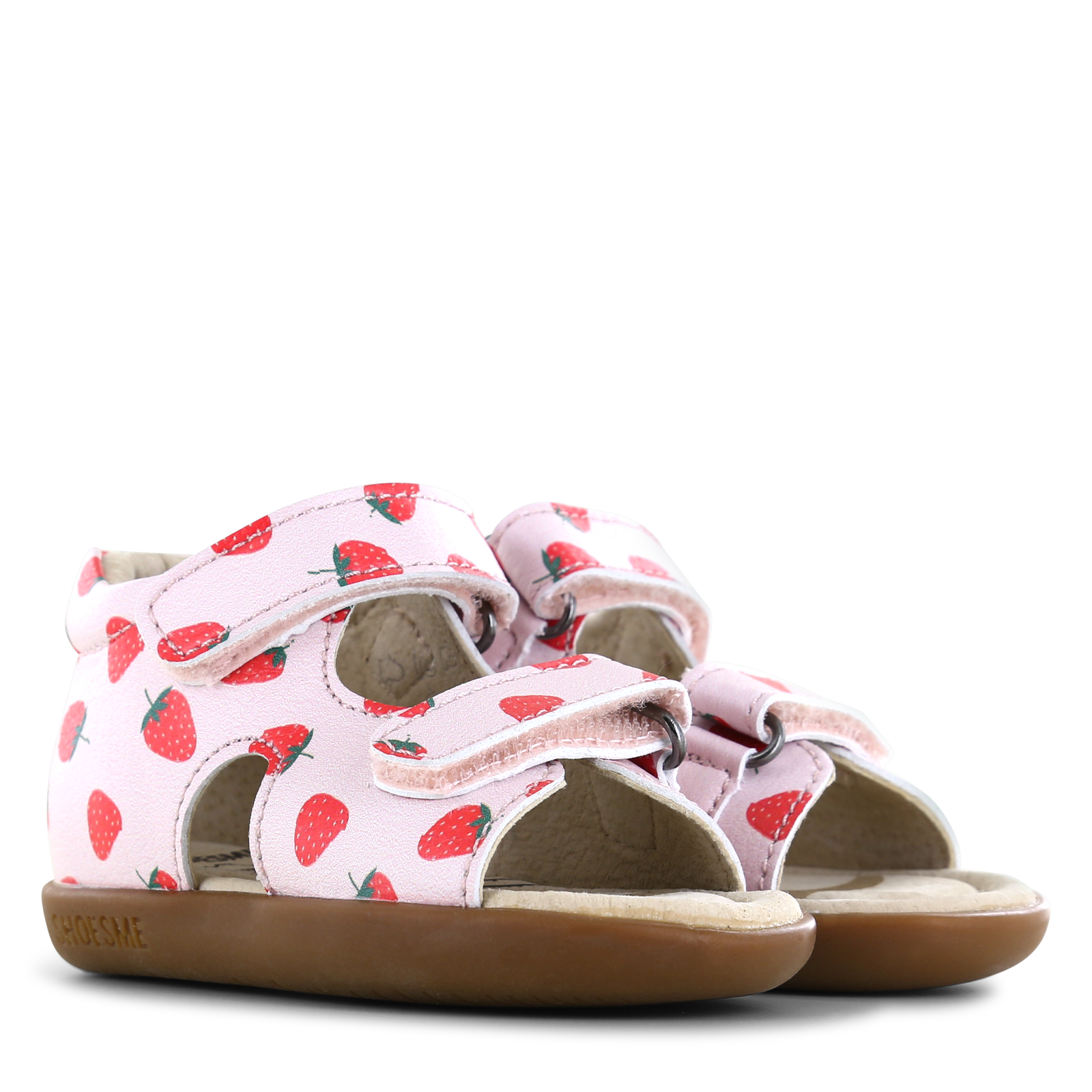 Shoesme rosa Sandale mit Erdbeeren