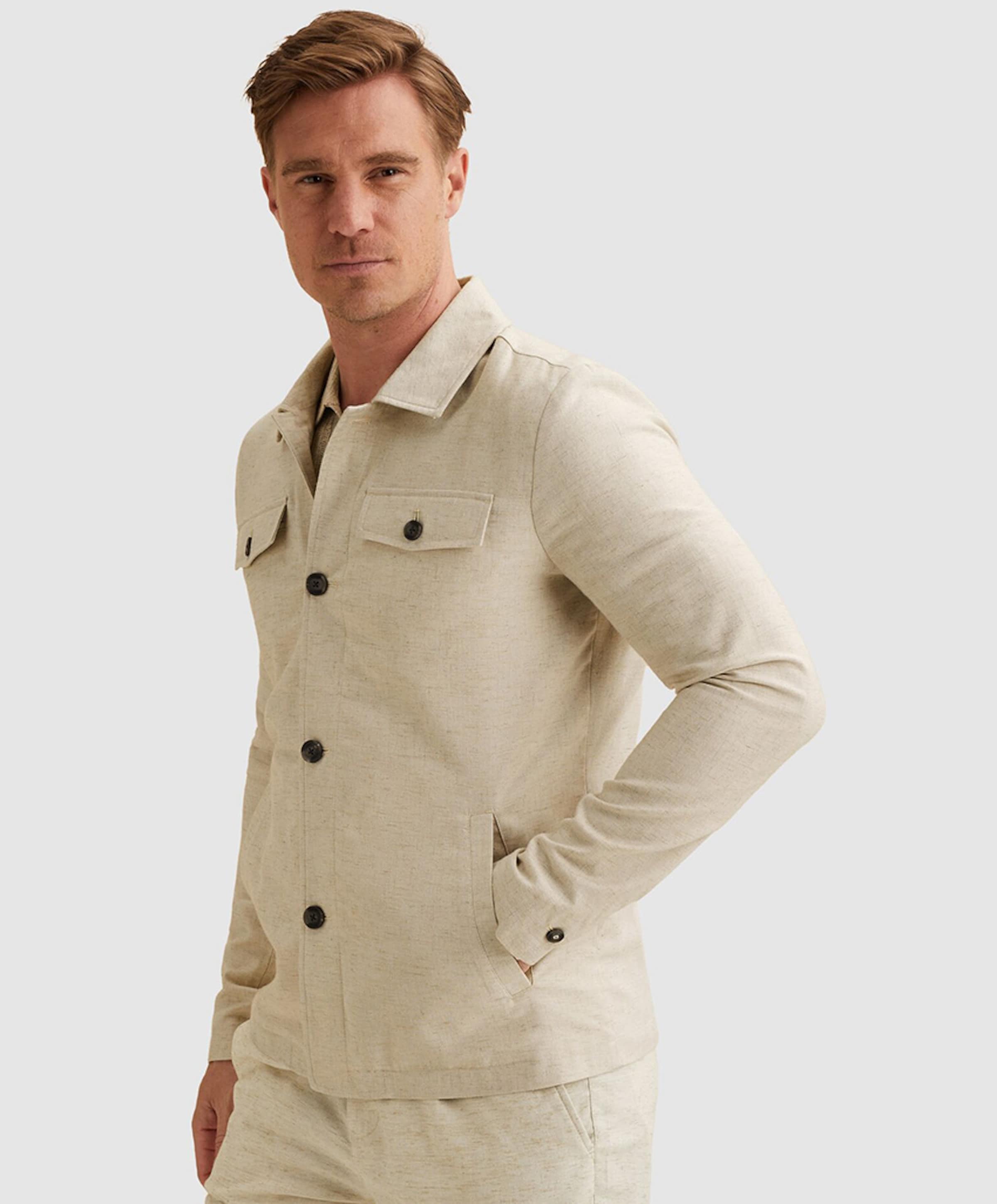 Vanguard Heren overshirt beige