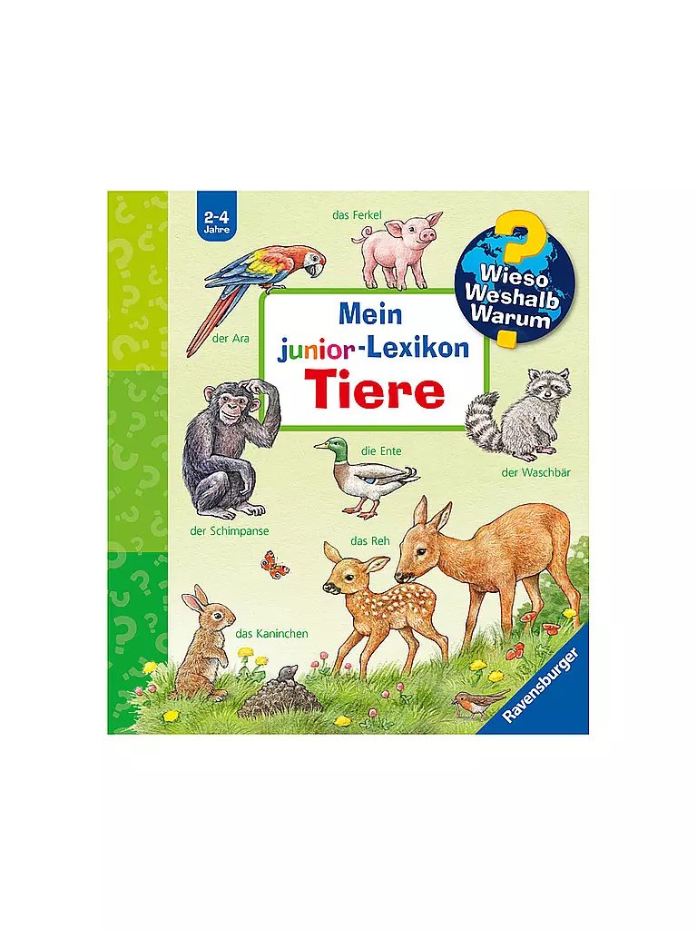 RAVENSBURGER Buch - Wieso Weshalb Warum Junior - Mein Junior-Lexikon Tiere  keine Farbe