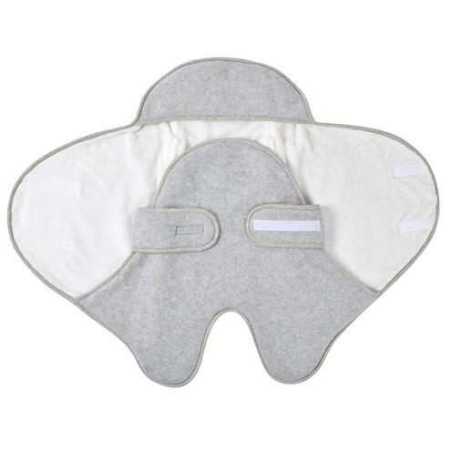 Babynomade® double polaire gris chiné / blanc - BEABA