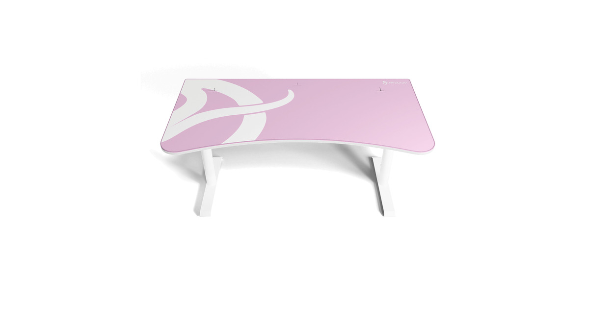 ArozziArena Gaming Desk - White Pink  (Wit/roze)