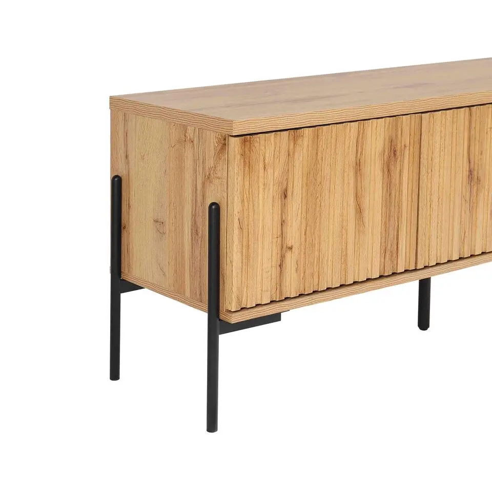 Charlie - Laag dressoir 3-deurs in eiken look