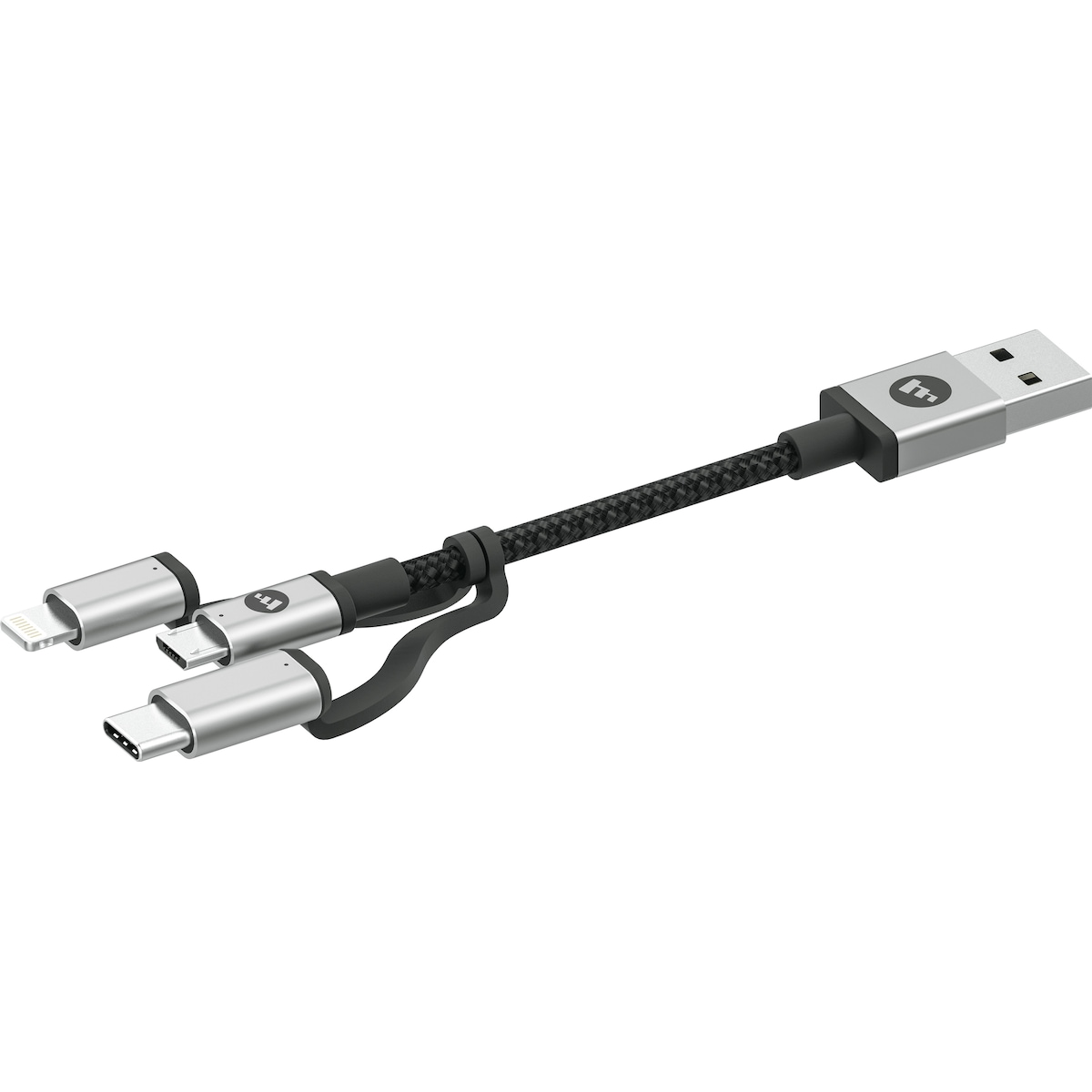 Mophie 3-in-1 ladekabel 1 m (sort)