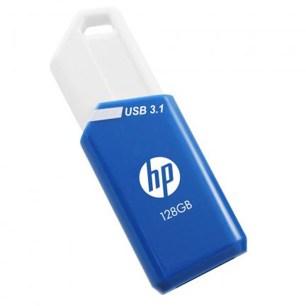 (3er Set) x755w 128GB USB 3.1 Speicher Stick mit 75 Mbit/s Lesegeschwindigkeit (HPFD755W128X3) - Blau / Weiss