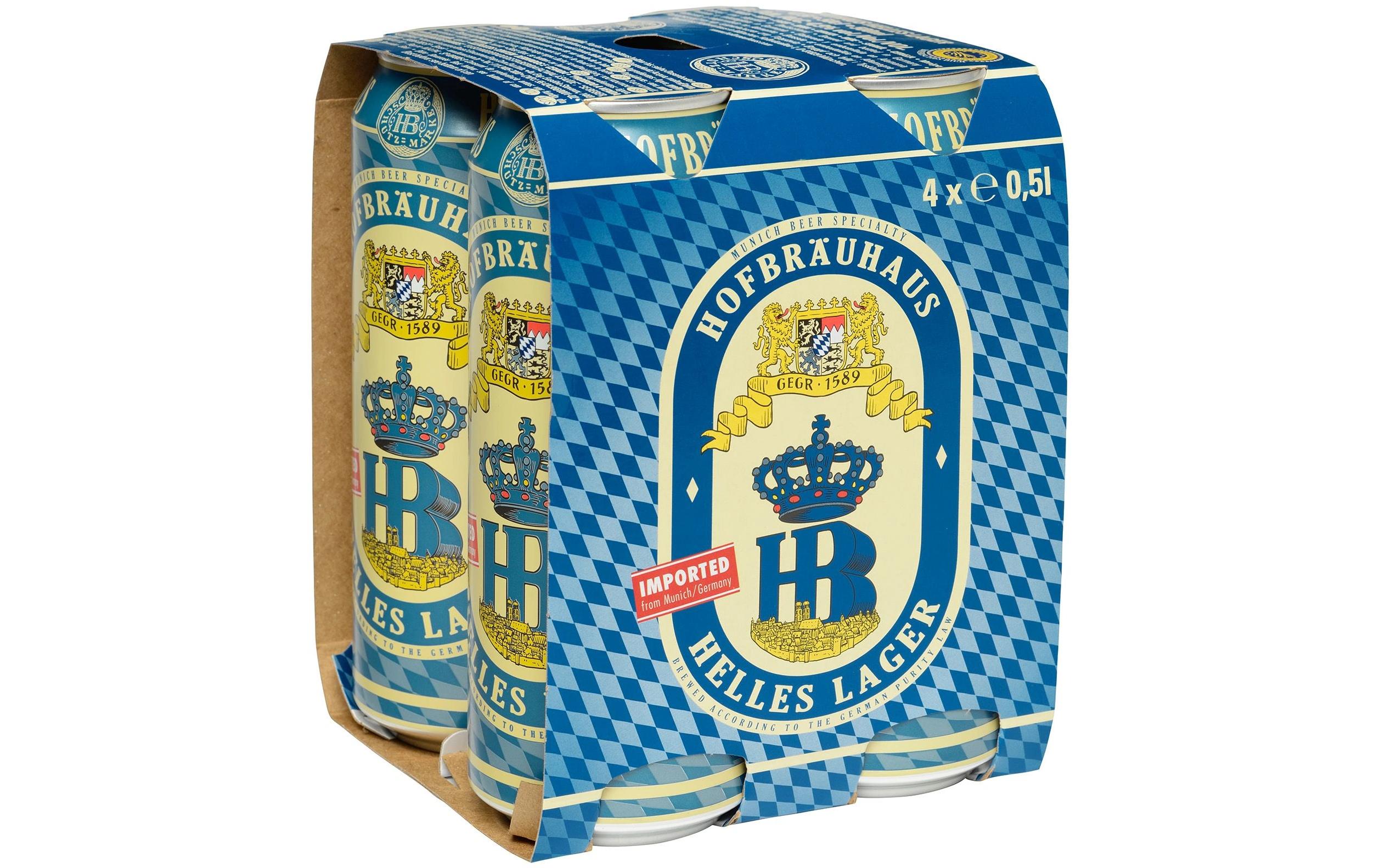 Bier Helles Lager 4 x 0.5 lBier