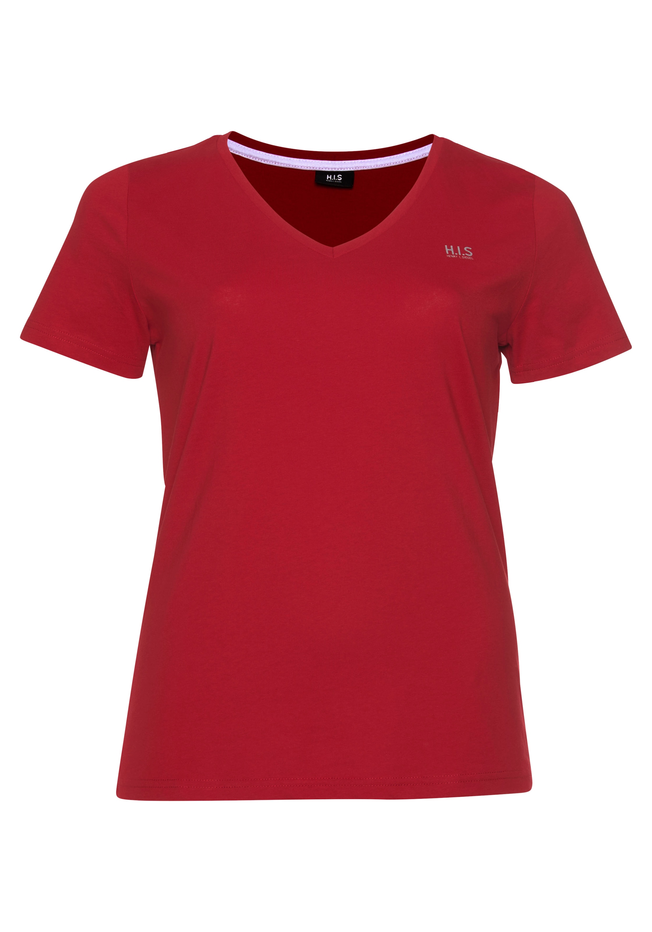 H.I.S T-Shirt »Essential-Basics«, 3er-Packer Spar-Set, figurumspielender Schnitt,  aus Baumwolle
