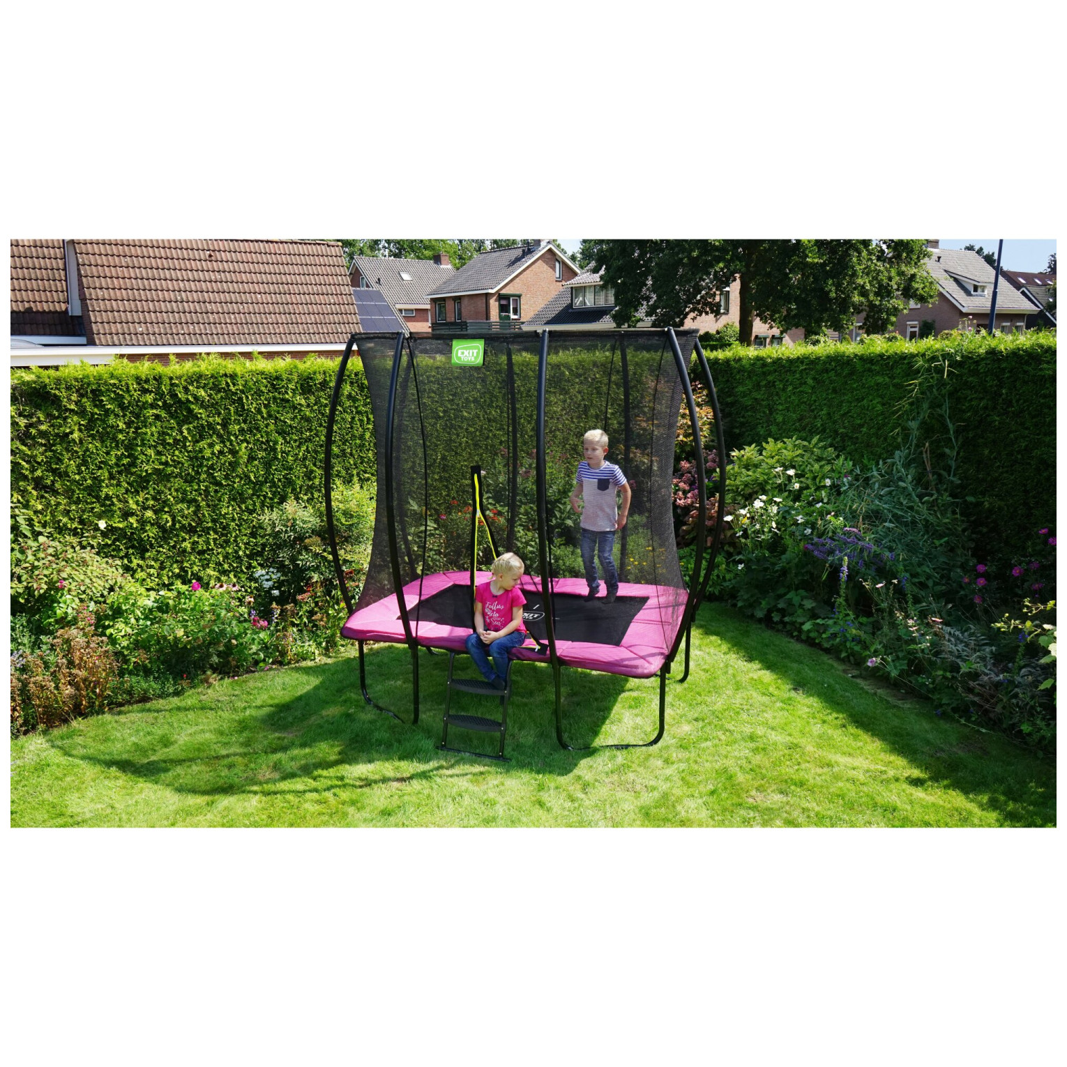 EXIT Silhouette trampoline 153x214cm - roze