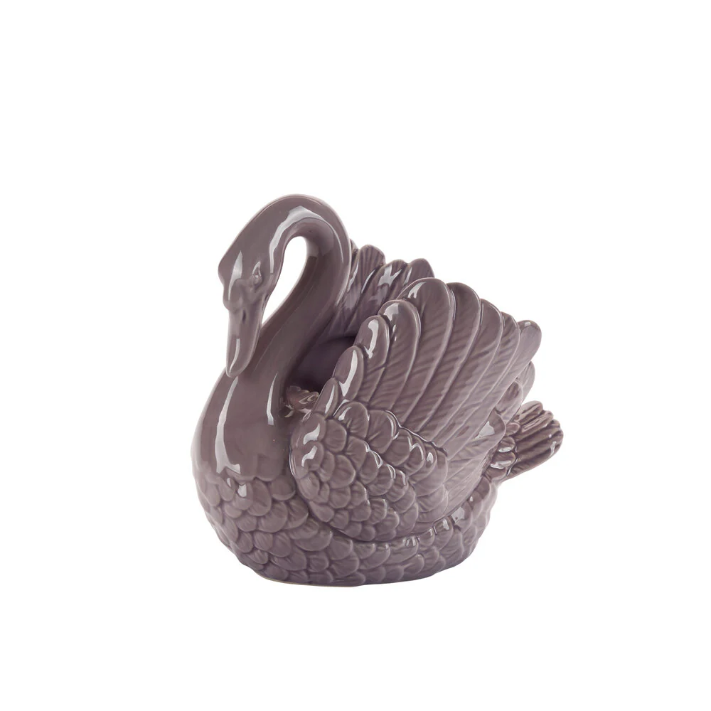 Bahne Interior  Svane urtepotteskjuler, lilla - H20,5 cm