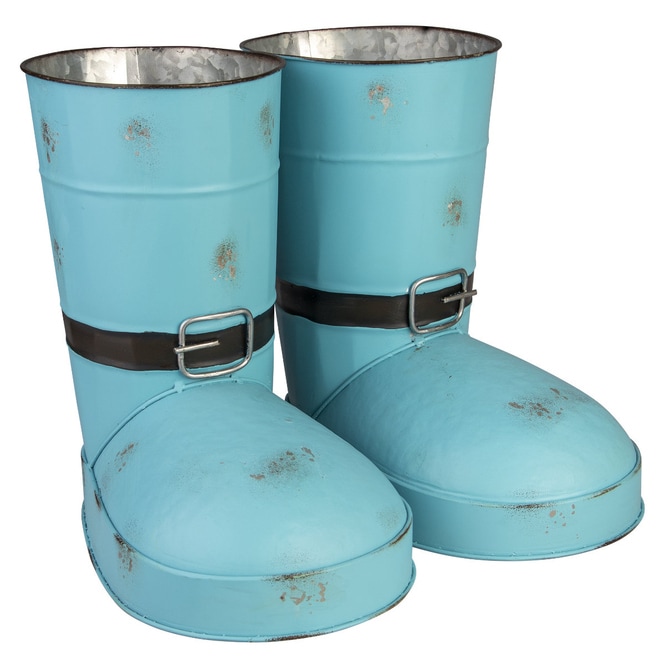 Pflanzgefäß - Stiefel - ca. 37 x 33 x 30 cm - blau