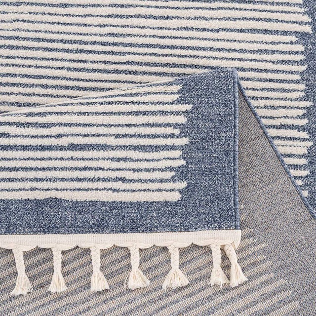Carpet City Teppich »Art 2231« rechteckig 7 mm Höhe Läufer, Kurzflor, mit Kettfäden, Streifen-Muster