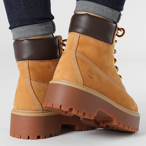 Boots Femme Heritage Platform 6 Inch Waterproof A5RJD Wheat Nubuck