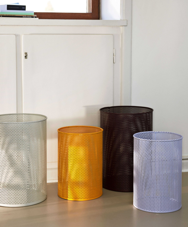 Hay Perforated Bin prullenbak L lichtgrijs