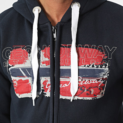 Sweat Zippé Bleu Marine