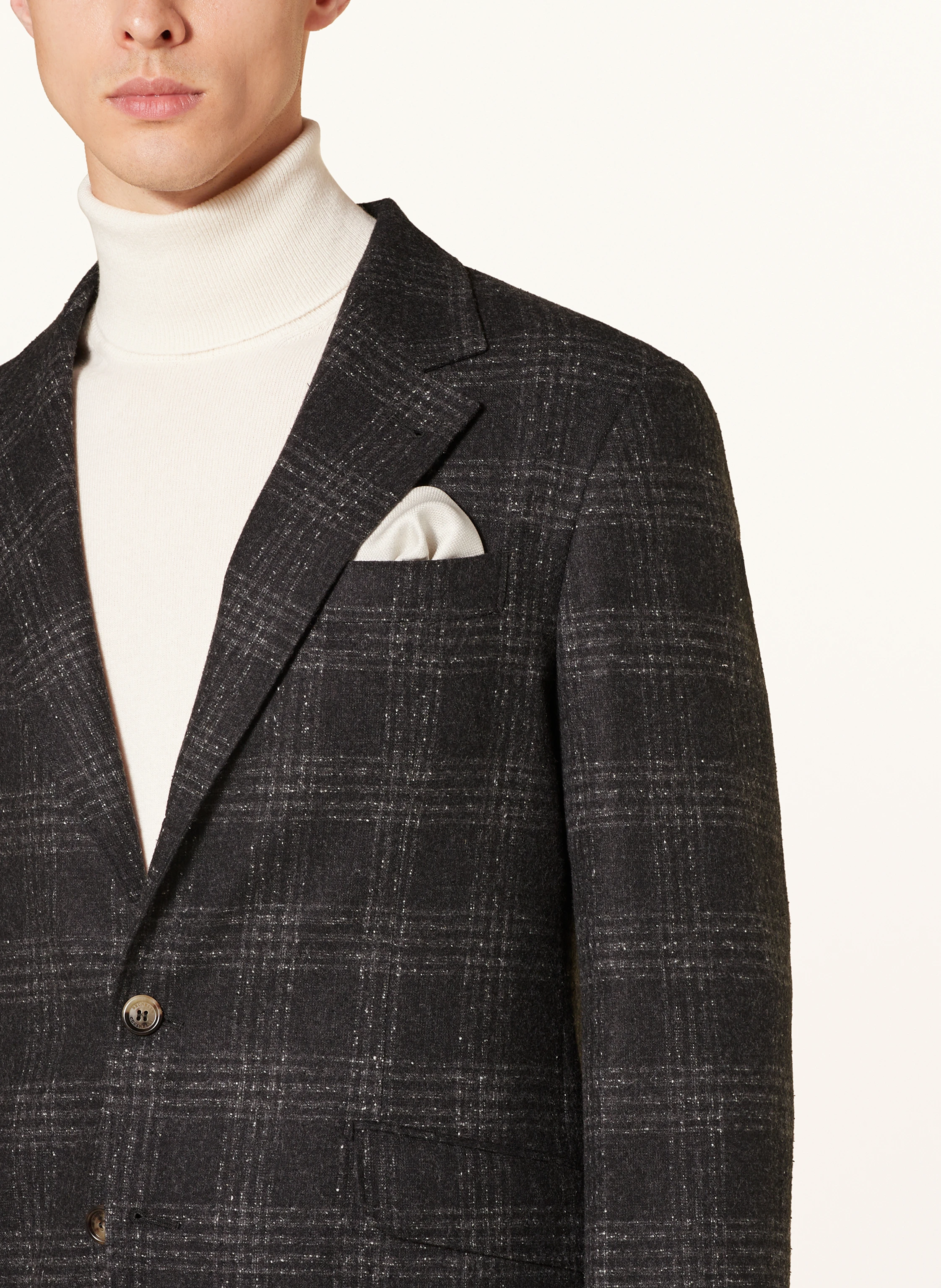 BRUNELLO CUCINELLI Flanell-Anzug Slim Fit mit Seide
