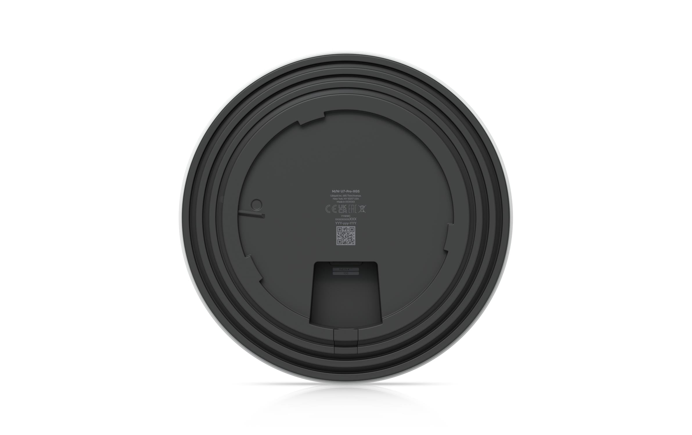 Access Point UniFi U7 Pro XGS Schwarz<br>An der Decke montierter 8-Stream WiFi 7 AP mit dediziertem Spektralscan-Funkgerät und 10/5/2.5/1 GbE-Unterstützung
