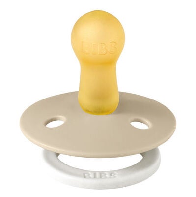 BIBS Smokk Colour 2-pack Lateks Størrelse 1, Vanilla Glow/Dark Oak Glow
