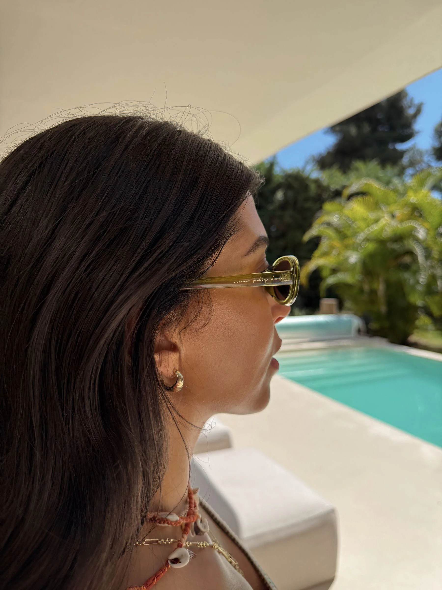 Never Fully Dressed Narrow Oval Sunglasses