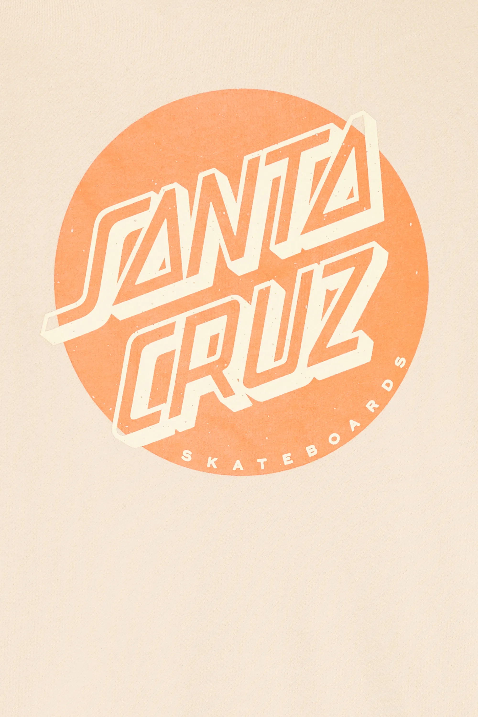 SANTA CRUZ Hoodie SHADOWLESS DOT OAT Beige