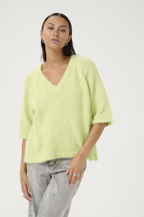 Kaffe groene dames trui