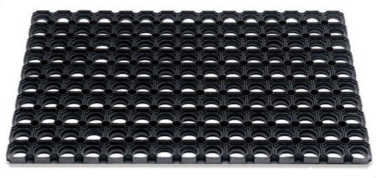 HQ Hamat rubbermat Domino zwart 60 x 40 cm