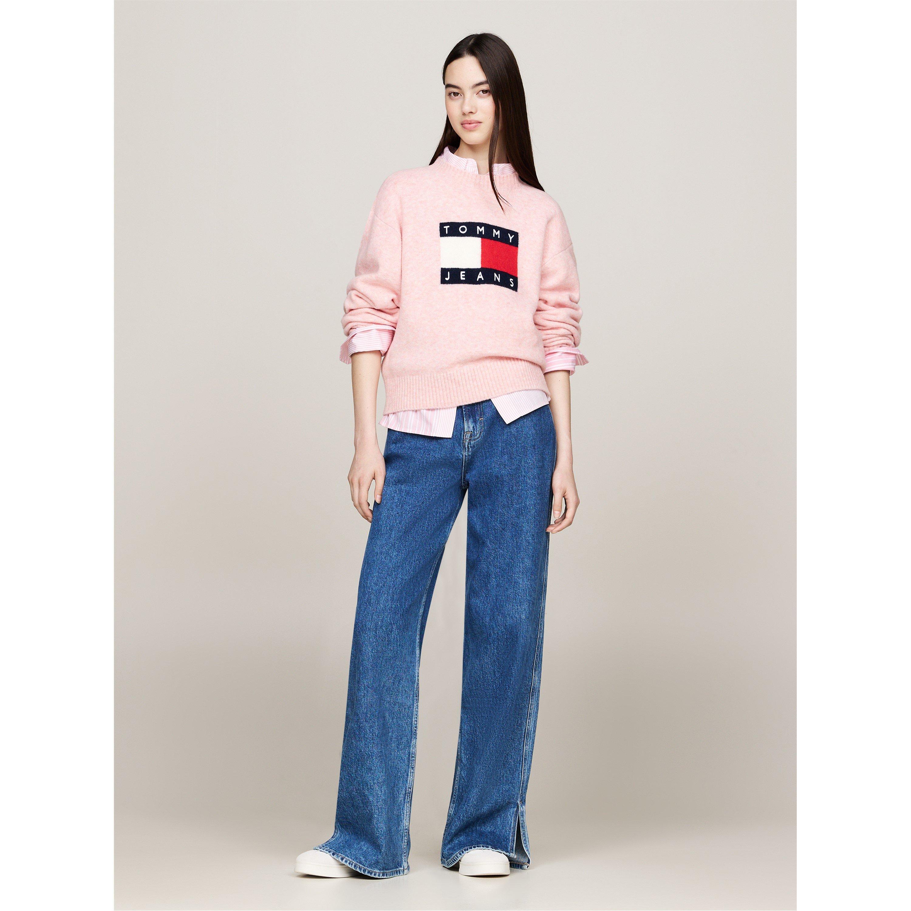 Tommy Jeans Melange Flag Pull Over Sweater