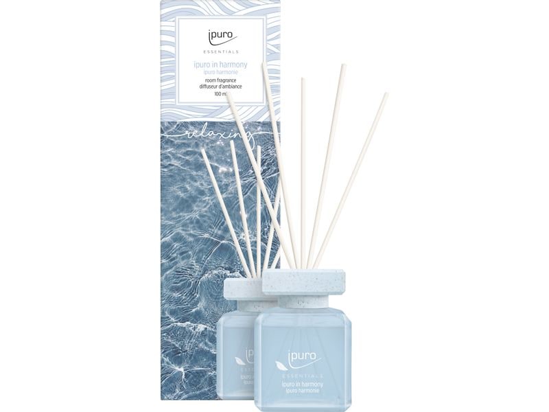 ipuro Duftstäbchen Raumduft in harmony 100 ml Hochwertige Aromastäbchen für Innenräume