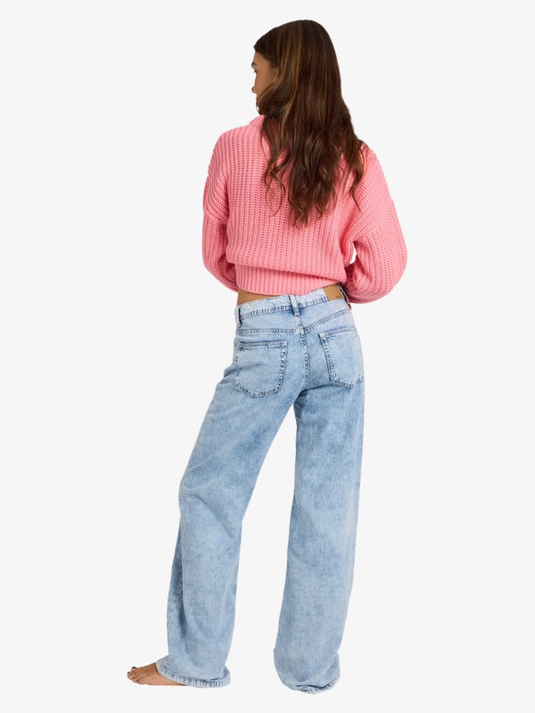 Dawn Patrol Mid Sunbleached Jeans à coupe ample Bleu Femme