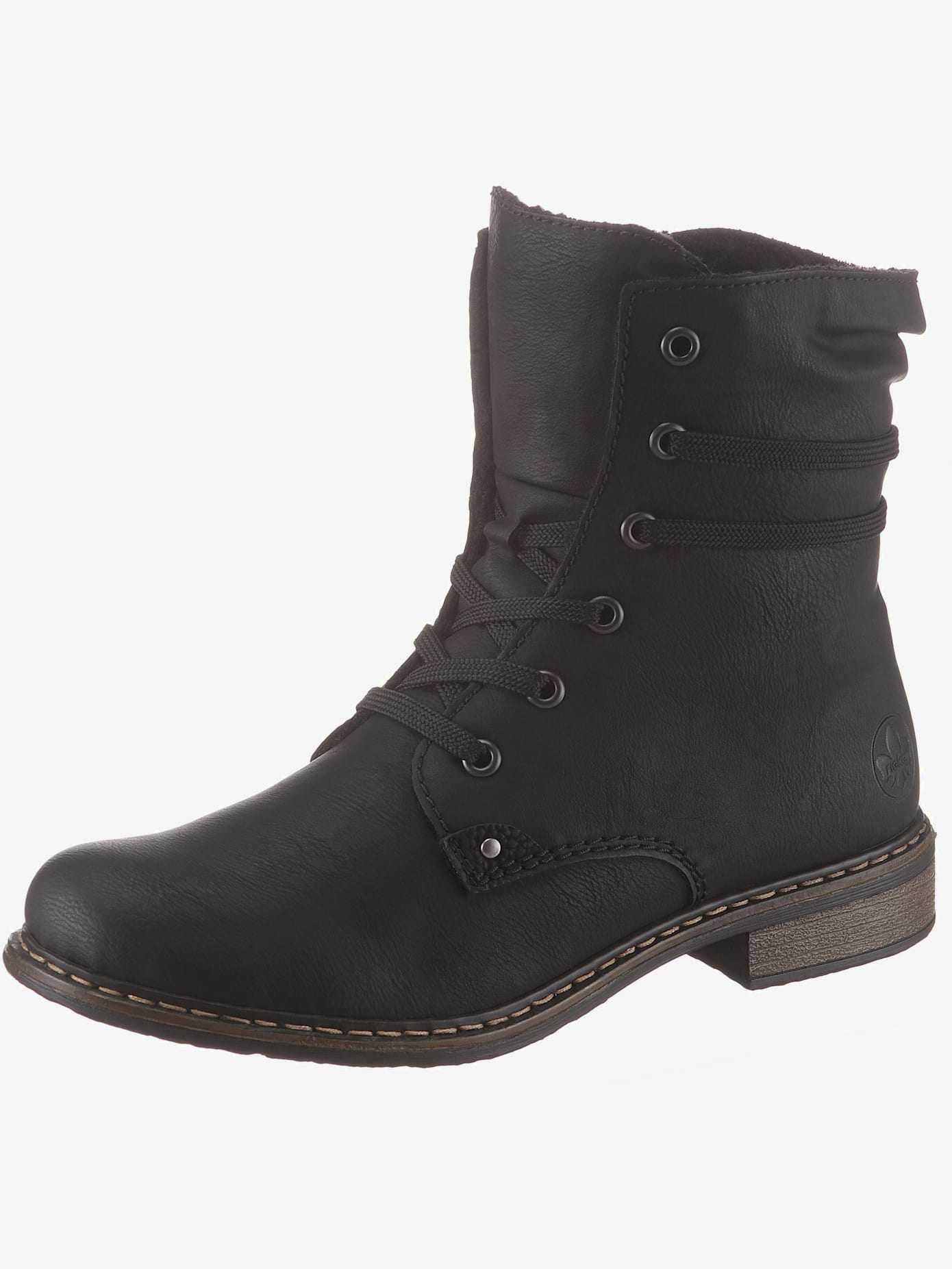 Bottines à lacets design sobre