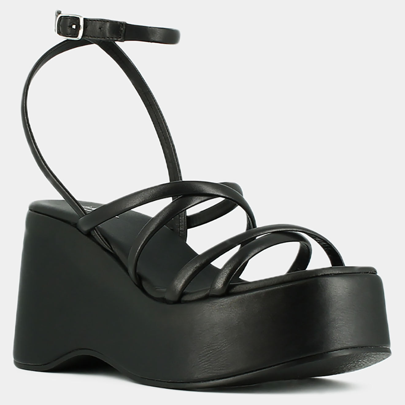 Jonak Sandales en Cuir Nolwenn noires - Talon 9 cm