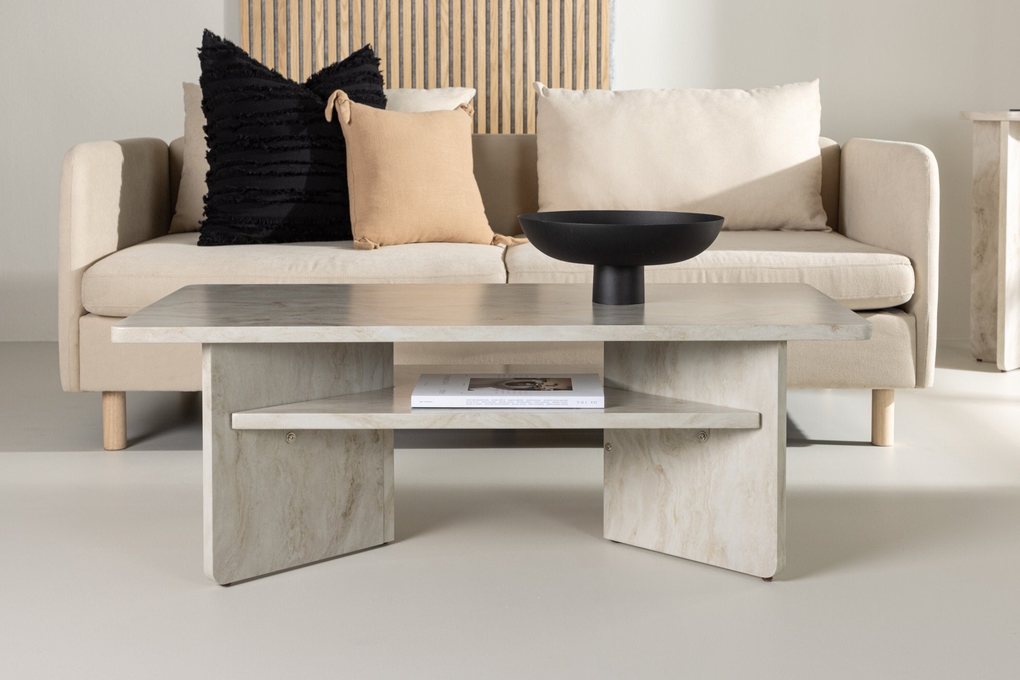 Kuopio Salontafel - 120 x 60 cm - Marmer look