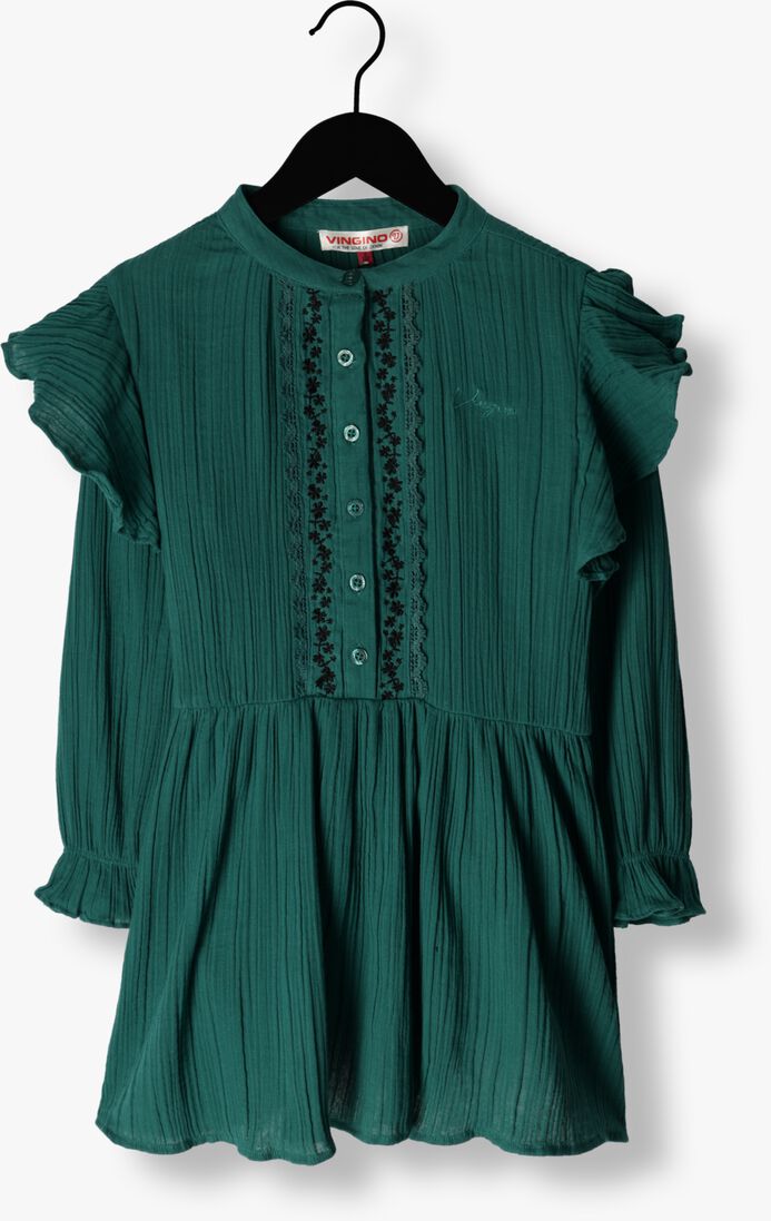 VINGINO groene vingino mini jurk pinar