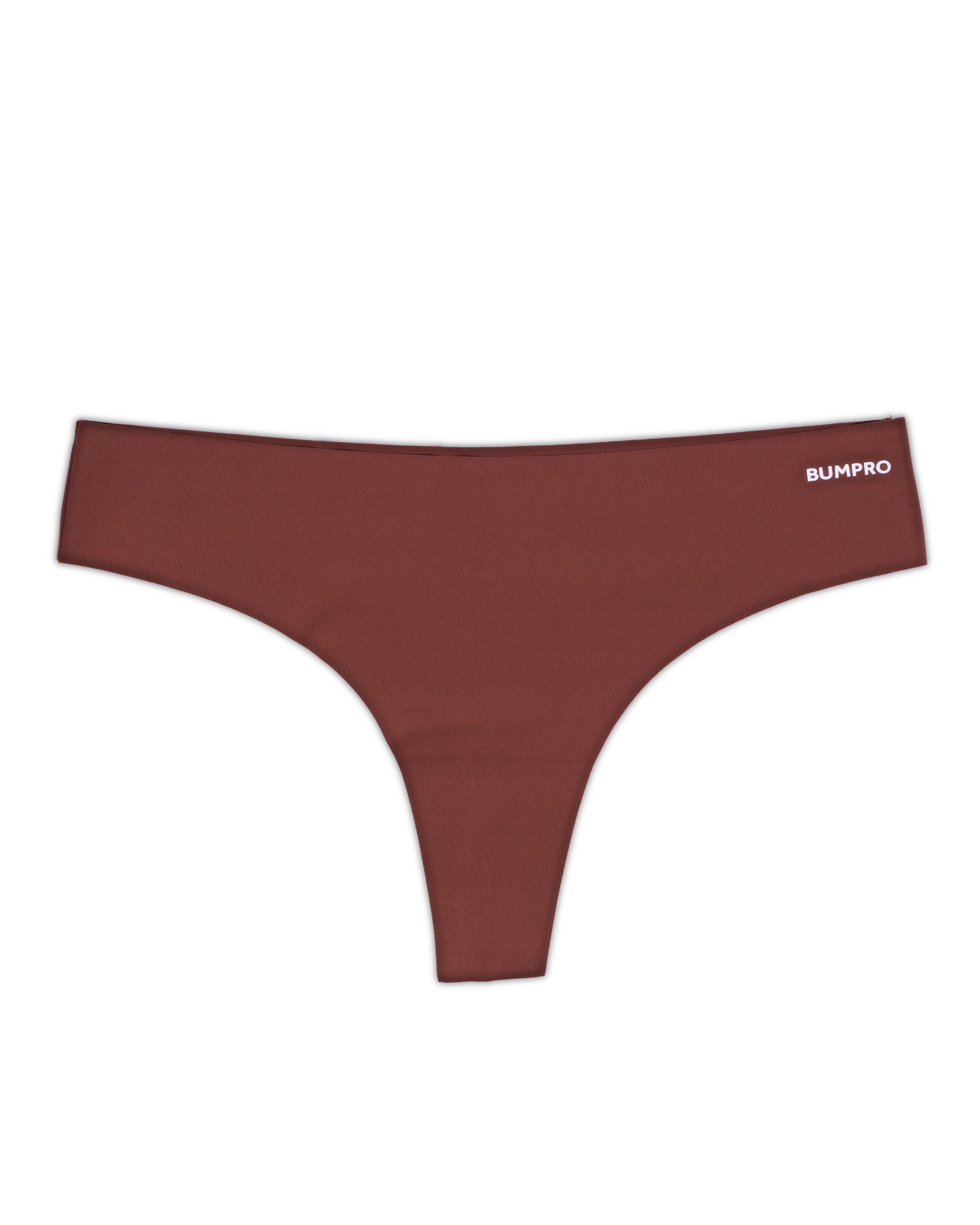 Bumpro 3-pack No Show Thong Chocolate