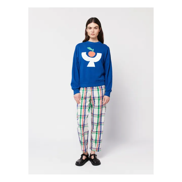 Bobo Choses Sweat Tomato Plate Coton Bio - Collection Femme  | Bleu