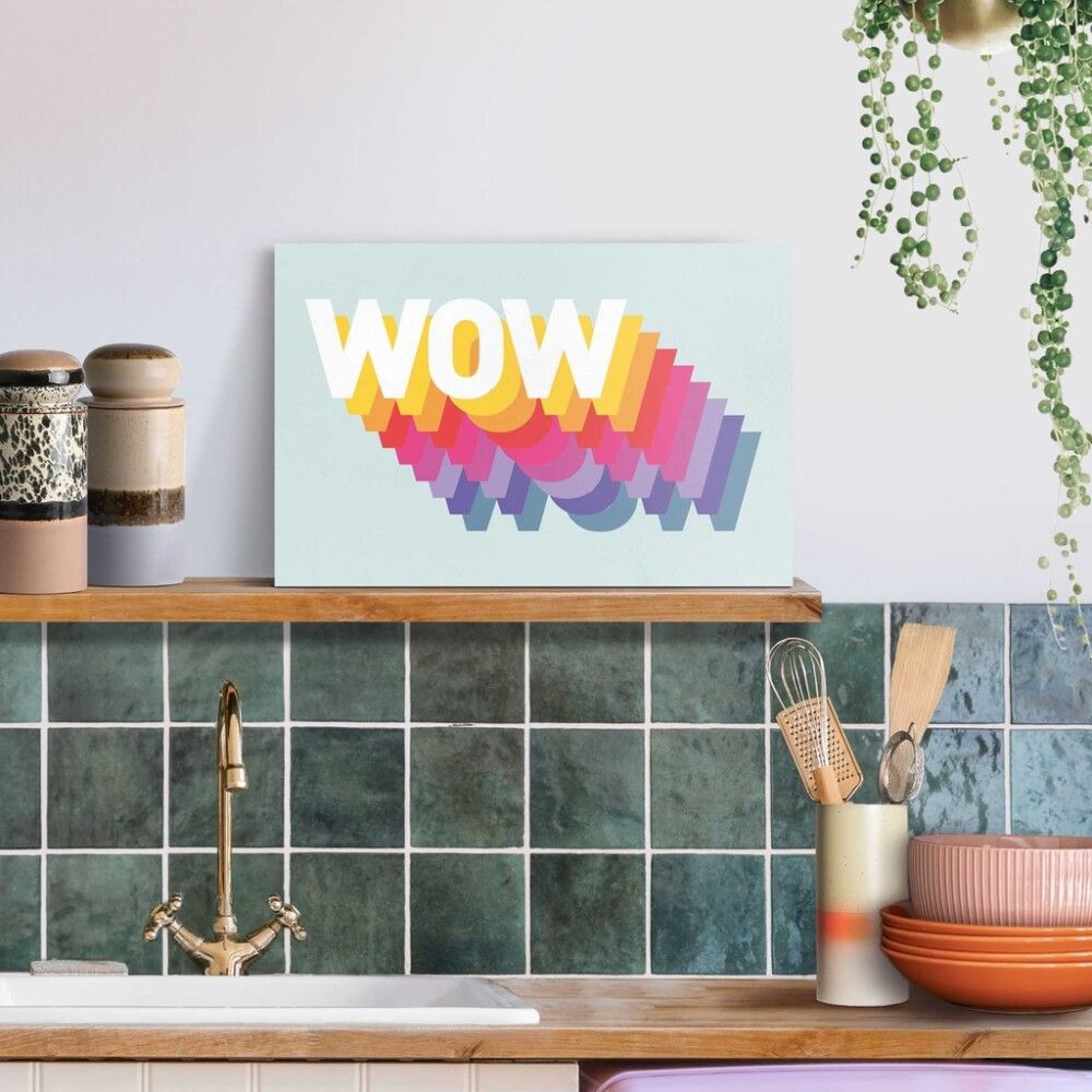BILDE REINDERS WOW GICLEE ON CANVAS 20X30CM