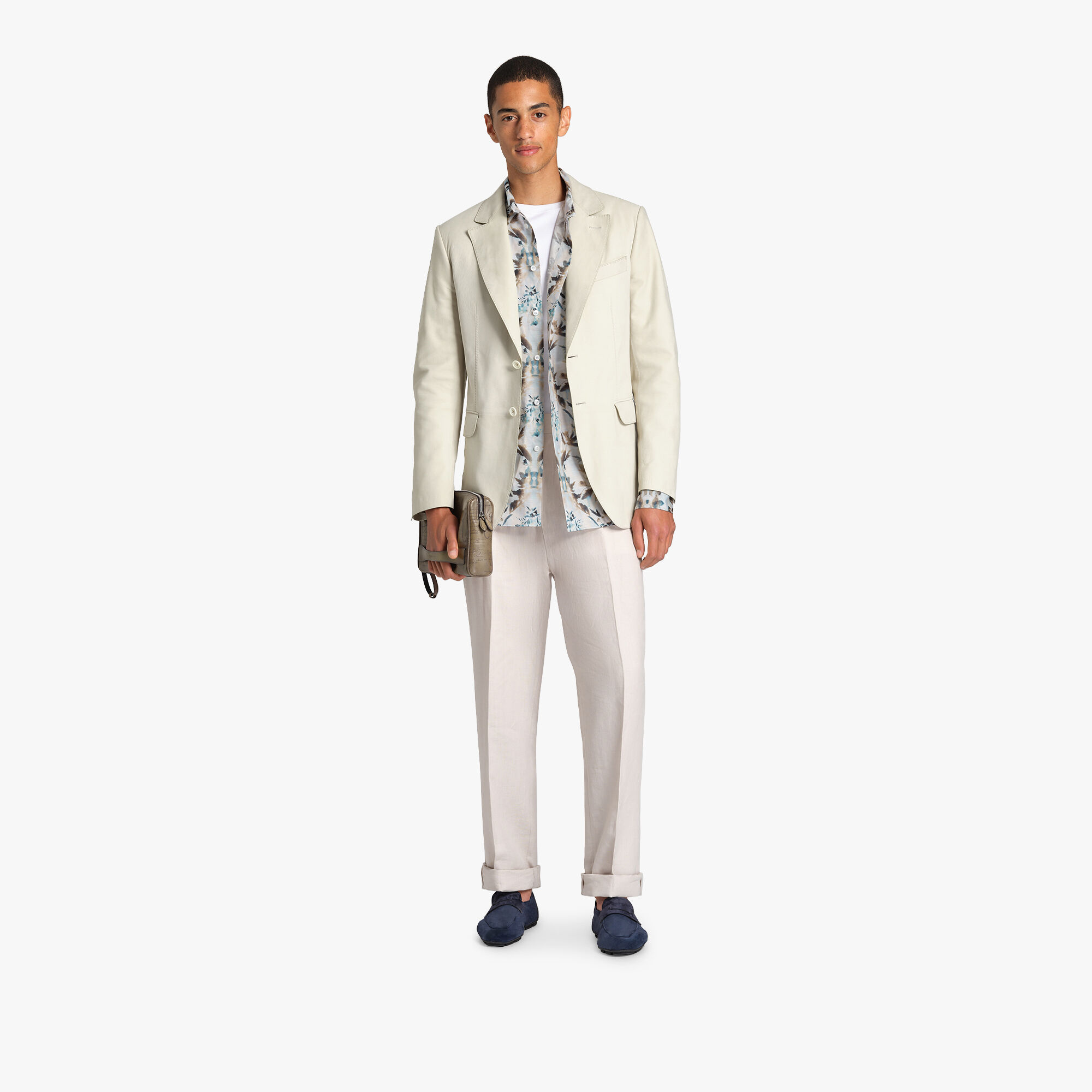 Pantalon Plisse En Lin