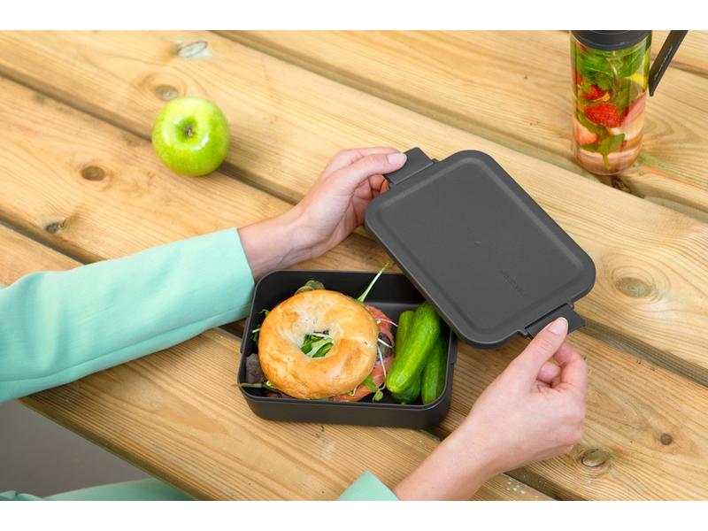 Brabantia Lunchbox Make & Take 1.1 l, Dunkelgrau Znünibox