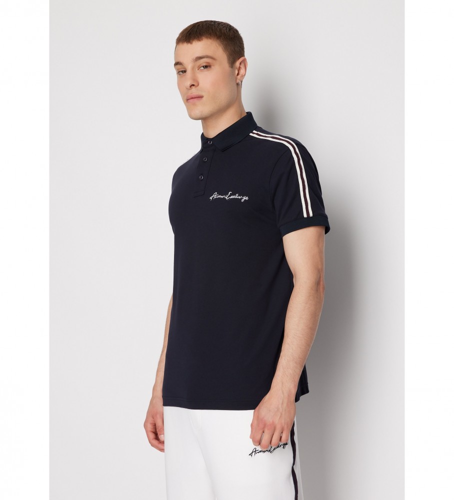 Polo Armani Exchange Navy Piqu