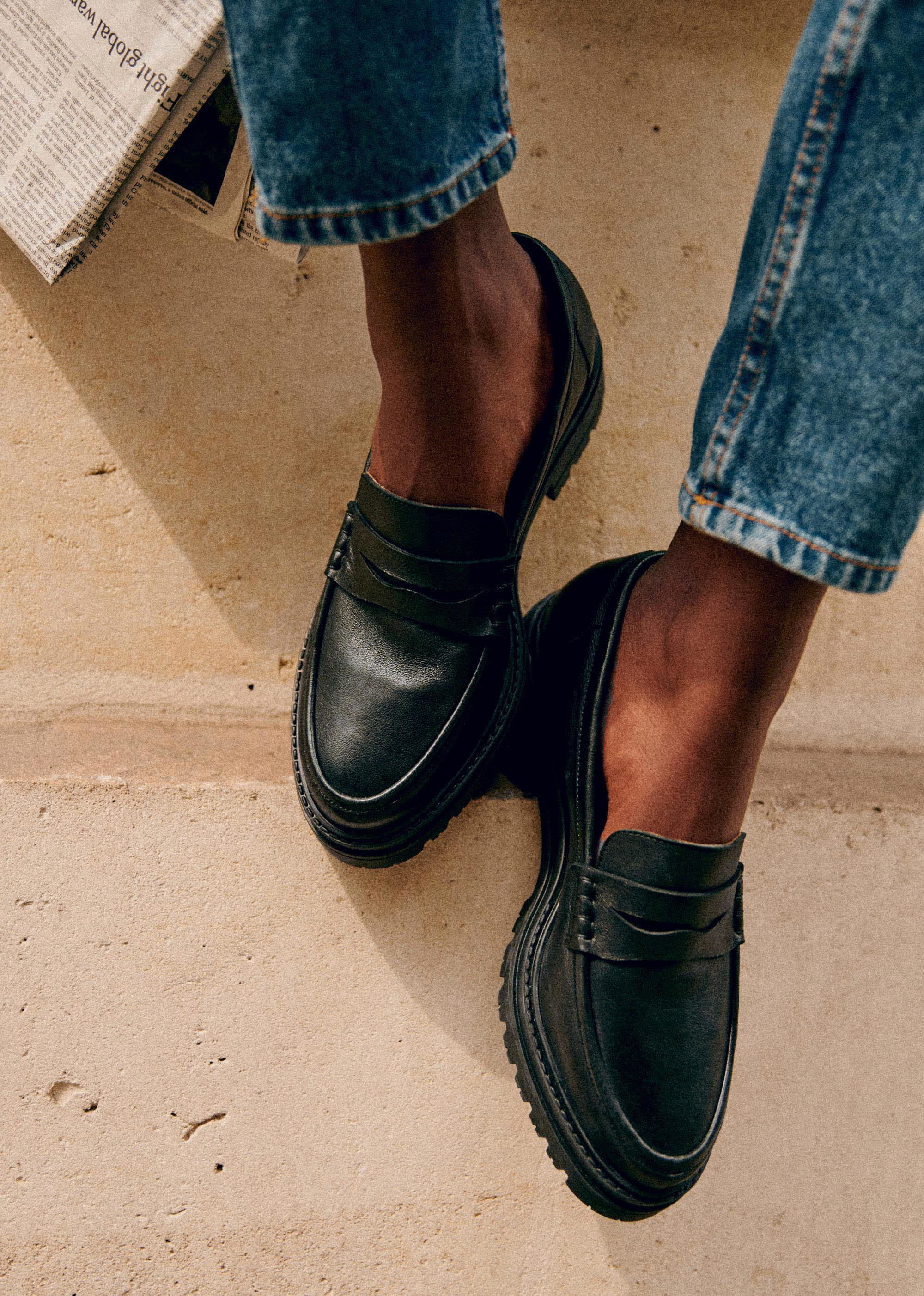 Mocassins Albane - Noir Lisse - SOULIERS/SOULIERS Mocassins 5906304