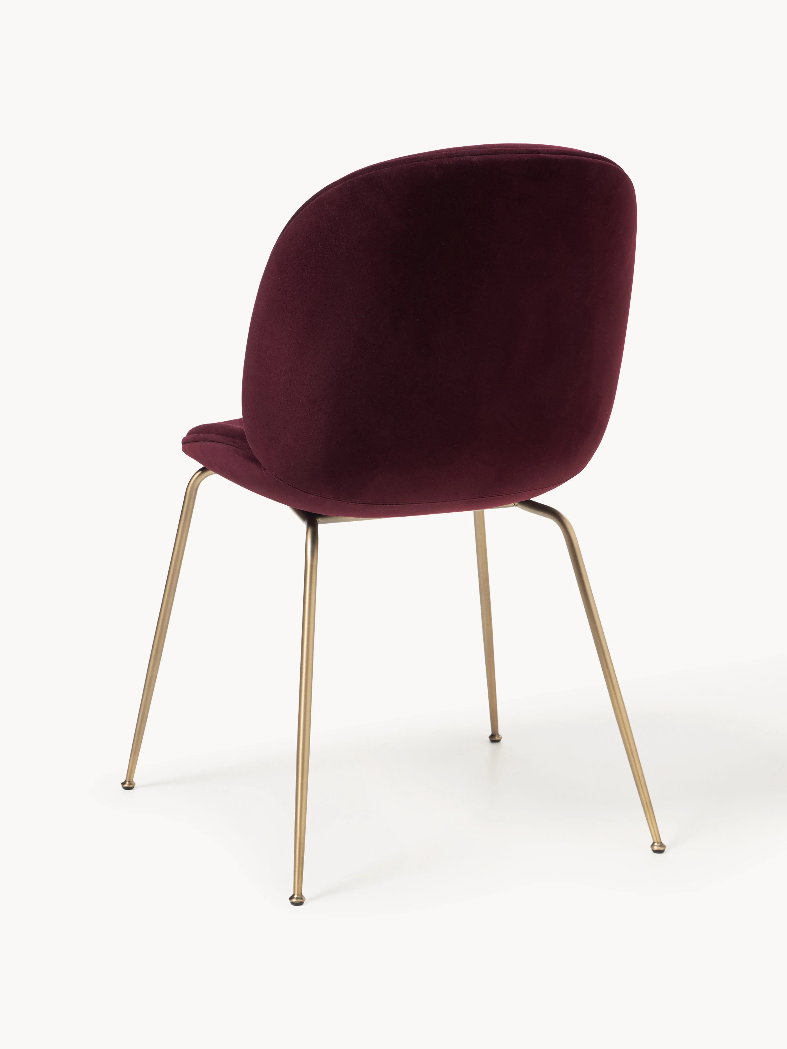 WESTWING x GUBI, Fluwelen eetkamerstoel Beetle by Delia Lachance