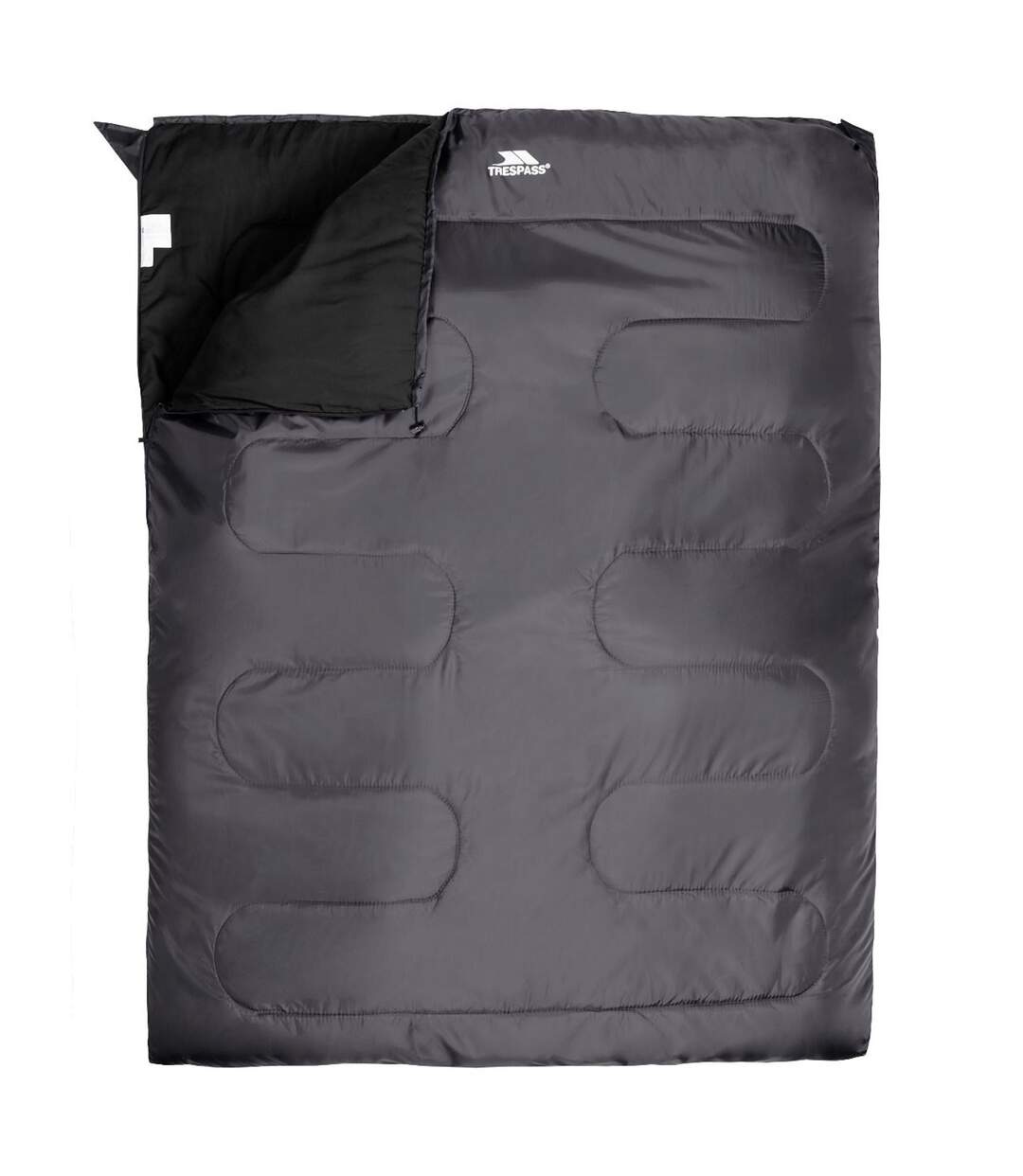 Trespass - Sac de couchage double CATNAP (Gris foncé) (Taille unique) - UTTP2891