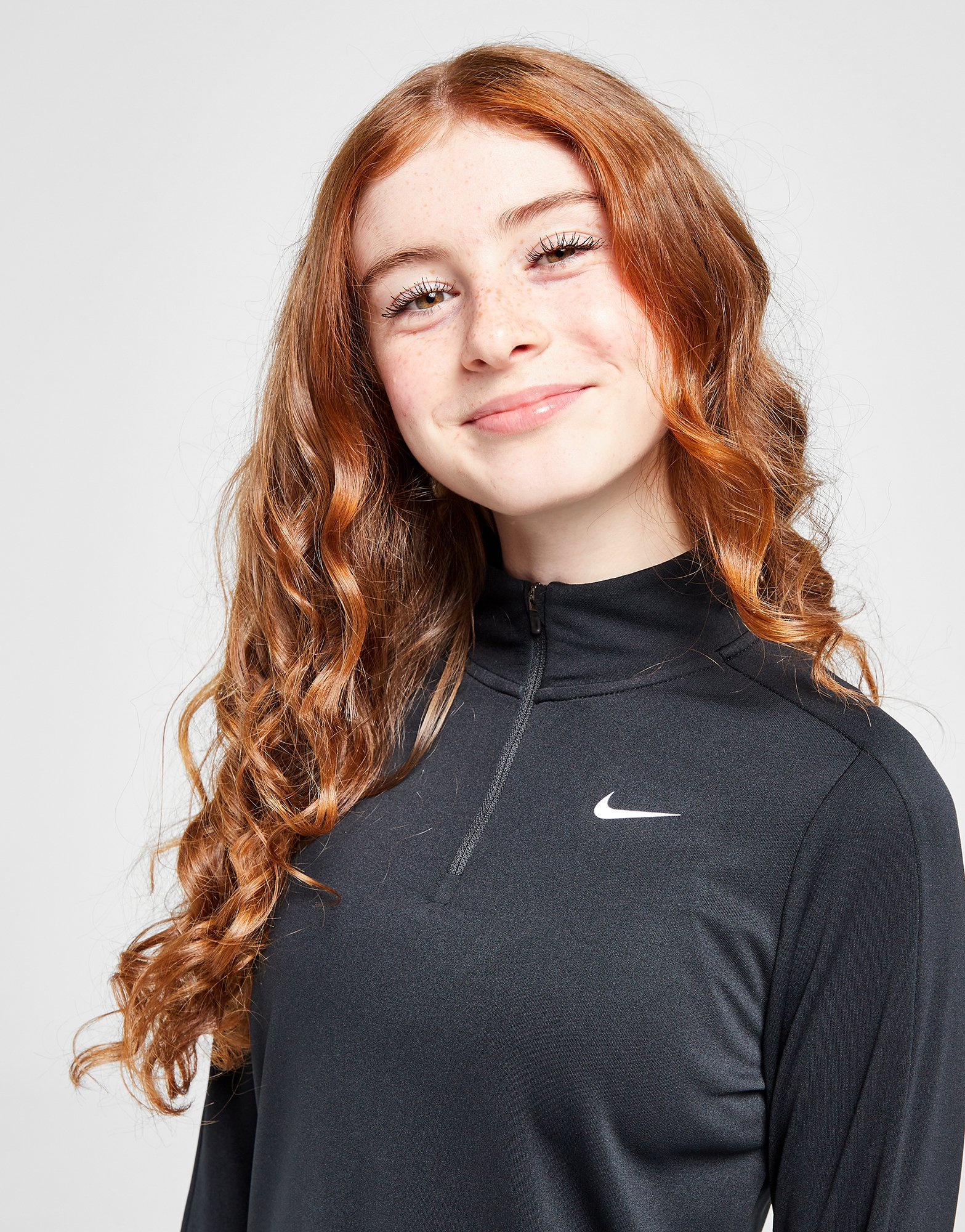 Nike Girls' Fitness Long Sleeve 1/2 Zip Top Junior