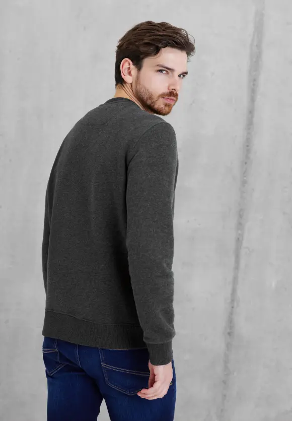 Supersoftes Sweatshirt - storm grey melange