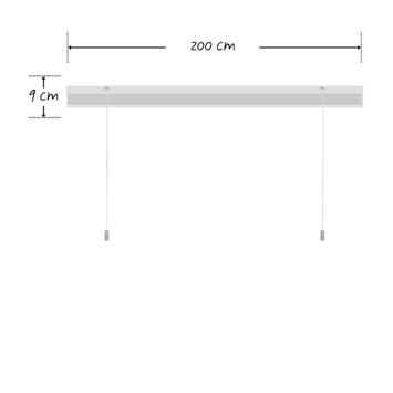 KARWEI dubbel plisségordijn lichtdoorlatend wit (kleurnr. 6001) 200x180 cm (bxh)