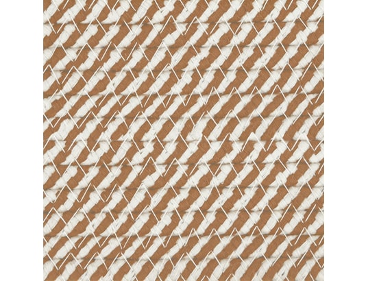 VIDAXL - Panier à linge marron et blanc ø55x36 cm coton