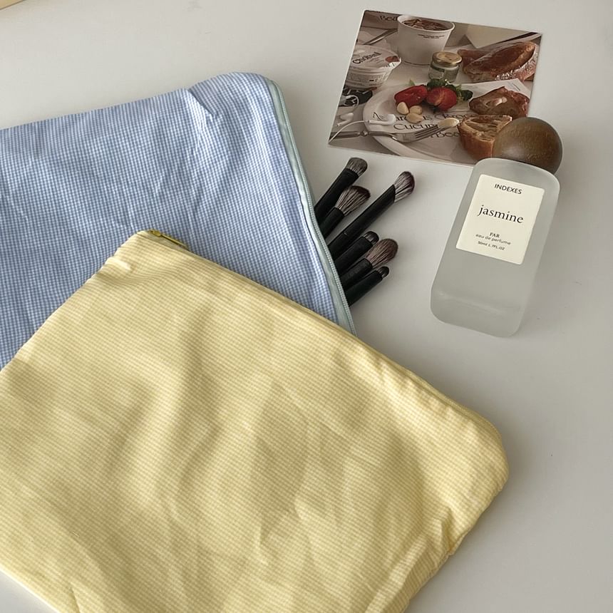 ZenlyHabit - Make-uptas / etui van geruite stof