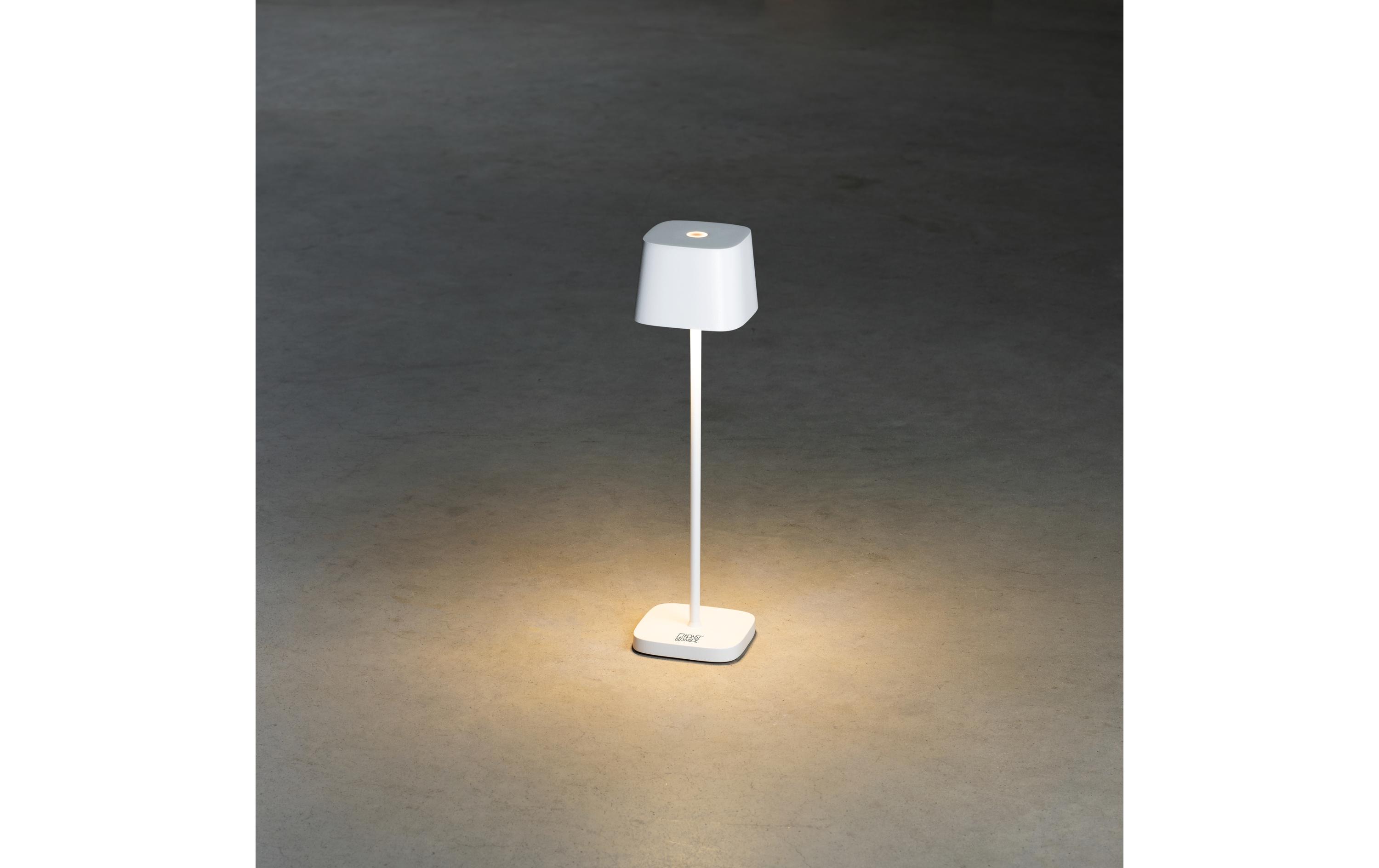 Akku-Tischleuchte Capri Mini USB, 2200-3000K, 2.2 W, WeissOutdoor-Leuchte
