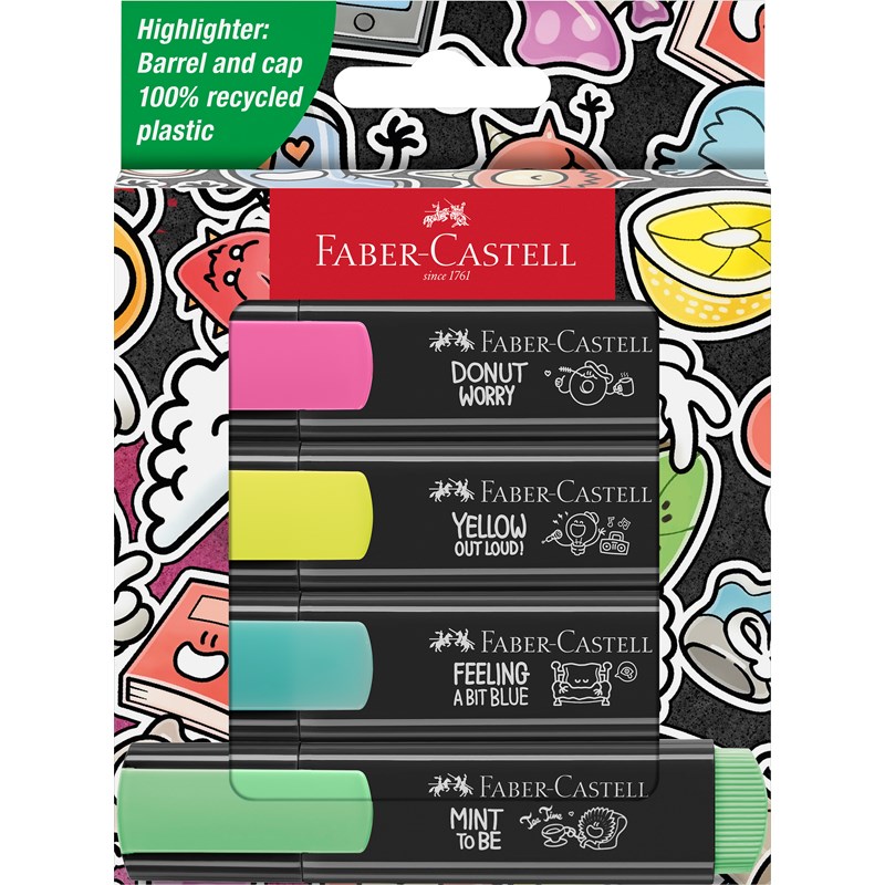 Faber-Castell<br>Highlighter 4-Pak Graffiti