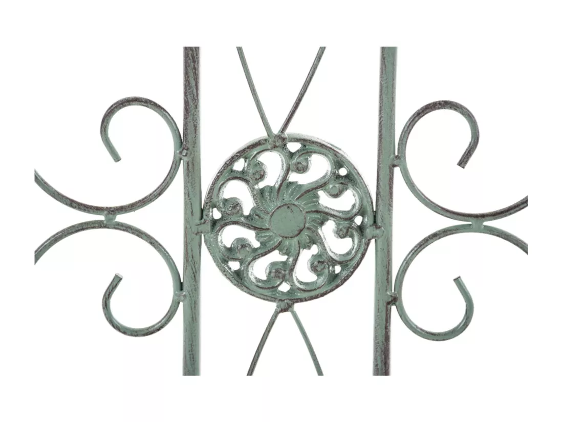 Lot de 4 Clôture de jardin - Métal & Métal - Vert antique - Mangold