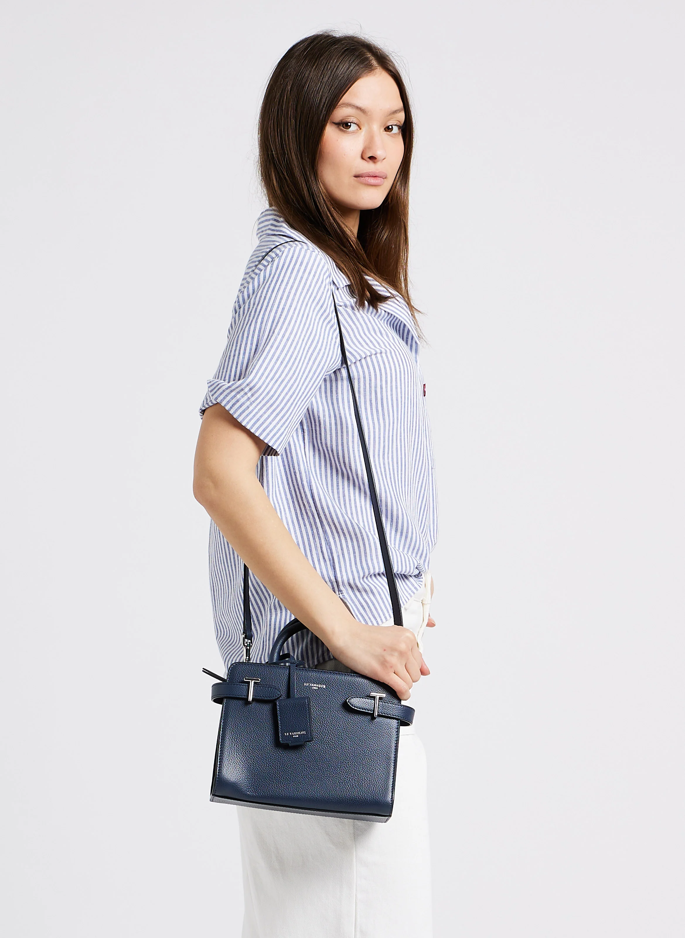 EMILIE - Sac à main en cuir | Bleu